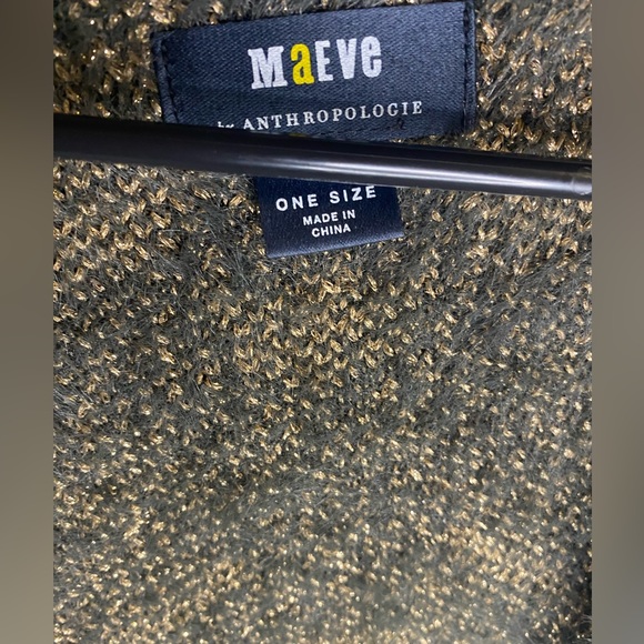 Anthropologie Maeve metallic cardigan sweater - Picture 9 of 10